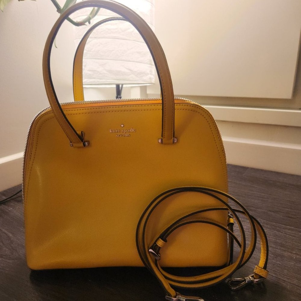 Kate Spade (Yellow Shoulder purse with adjustable strap)